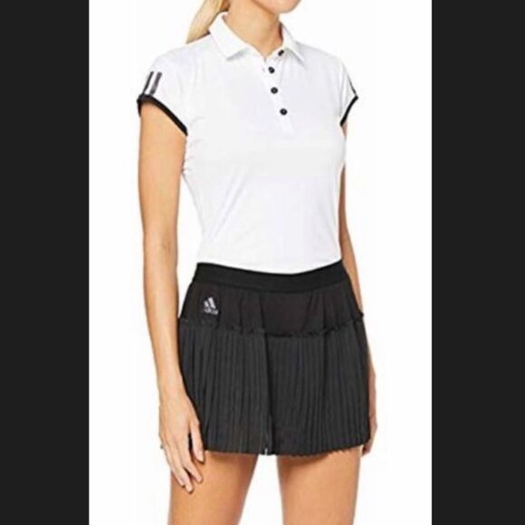 ADIDAS | Black Pleated Matchcode Tennis Skirt Skort Women’s Size X-Small - Picture 1 of 12